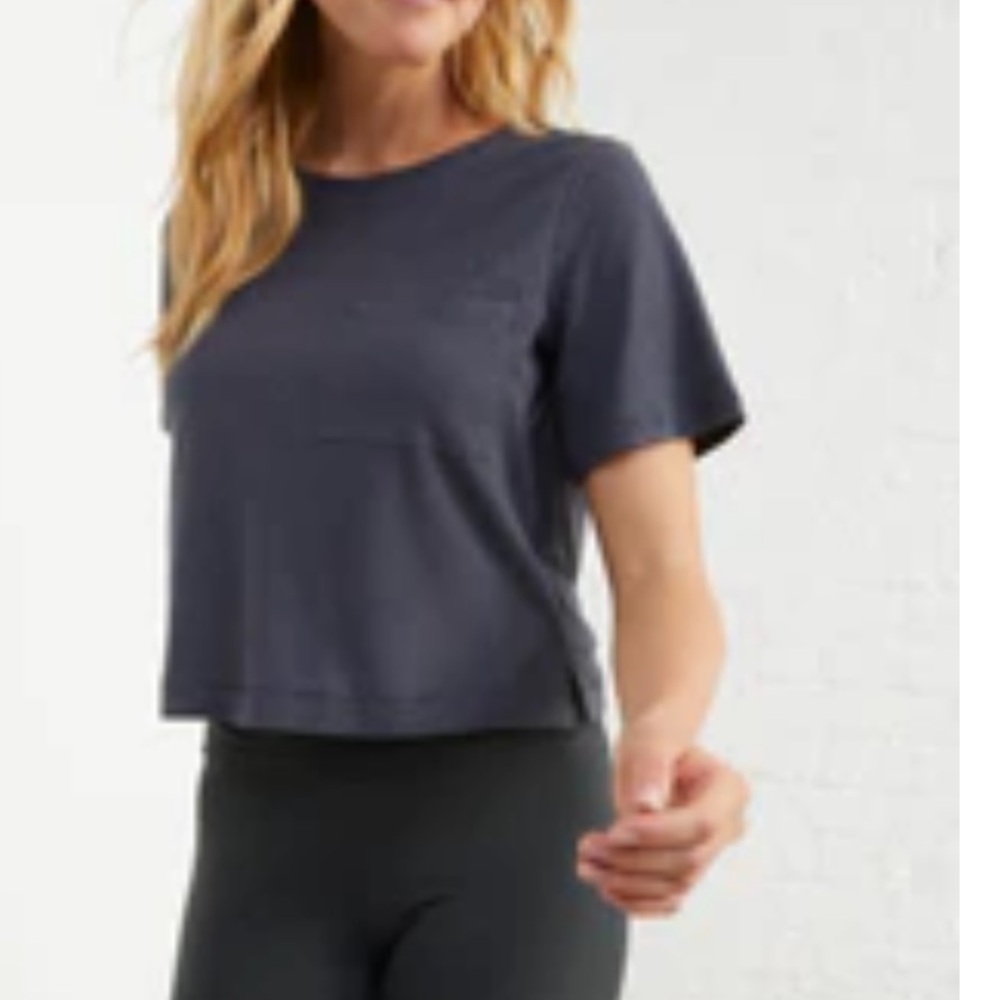 UpWest Cropped and Boxy Hemp Tee- in Seafoam *NWT - Picture 7 of 7
